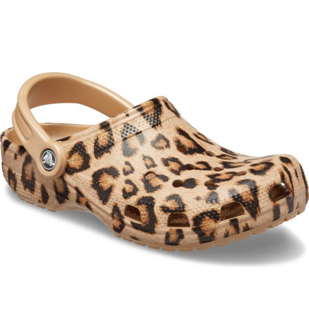 Crocs leopard print